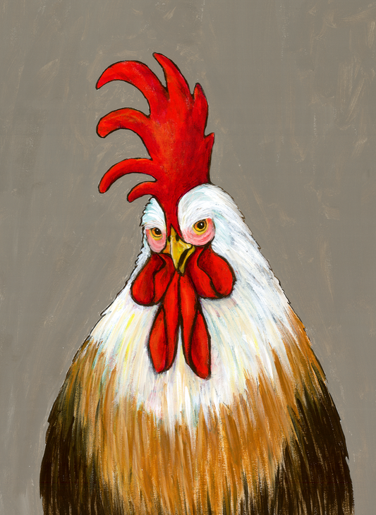Rooster Doodle Doo Art Card