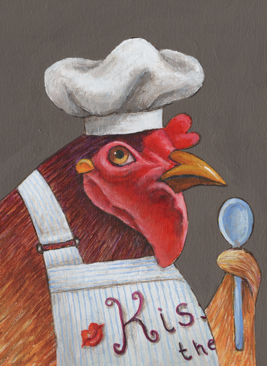 Kiss the Cook Art Card