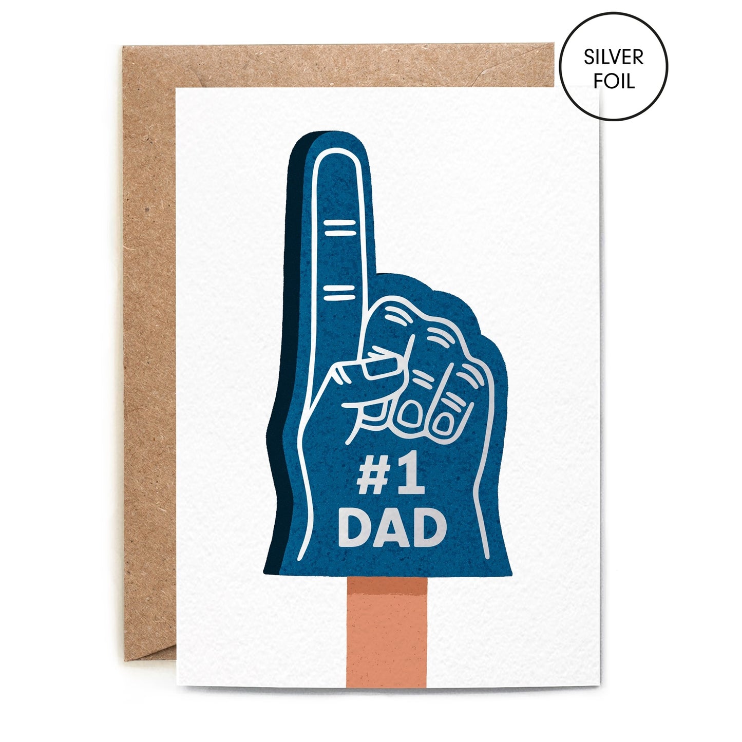 #1 Dad Foam Finger Card