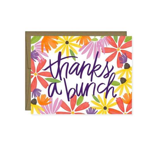 Thanks A Bunch Wildflowers Card