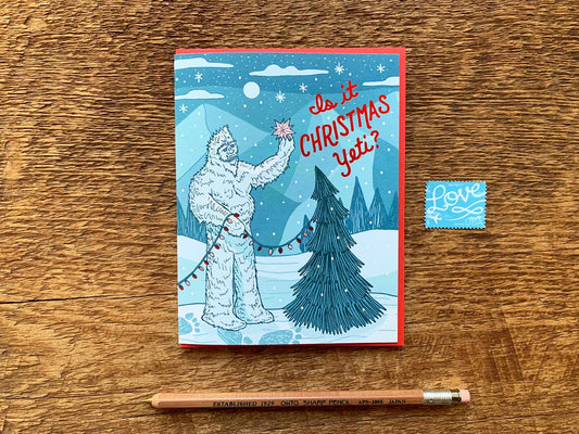 Christmas Yeti Card