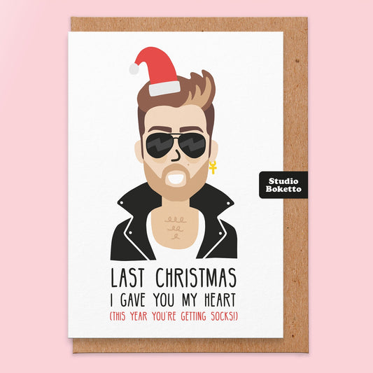 Last Christmas I Gave You My Heart Christmas Card