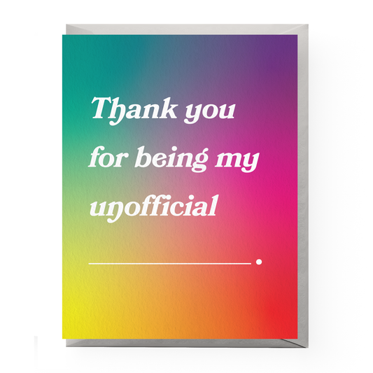 Unofficial Thanks Card