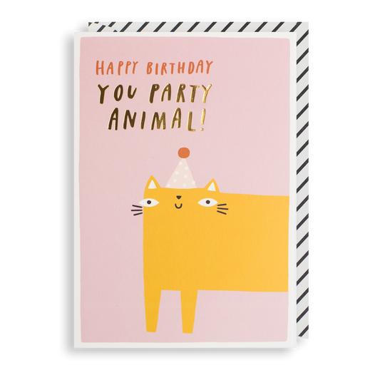 PARTY ANIMAL Birthday Card