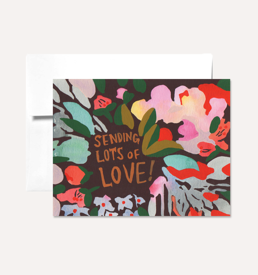 Sending Lots of Love Greeting Card