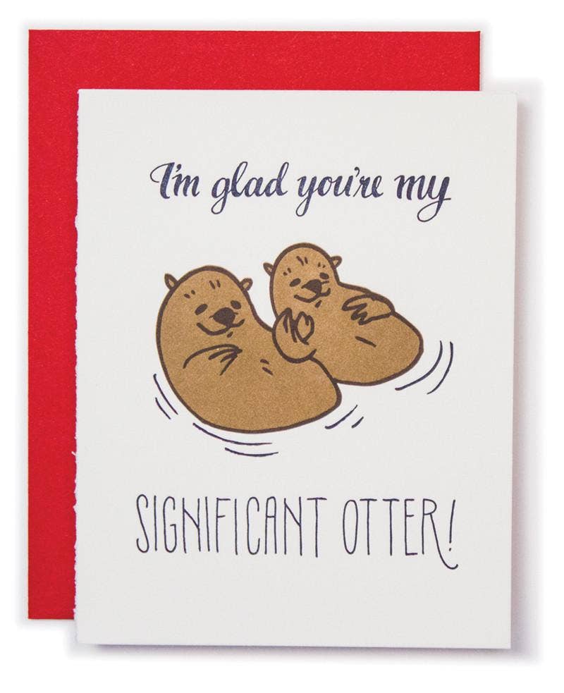 Significant Otter Funny/ Romance Card