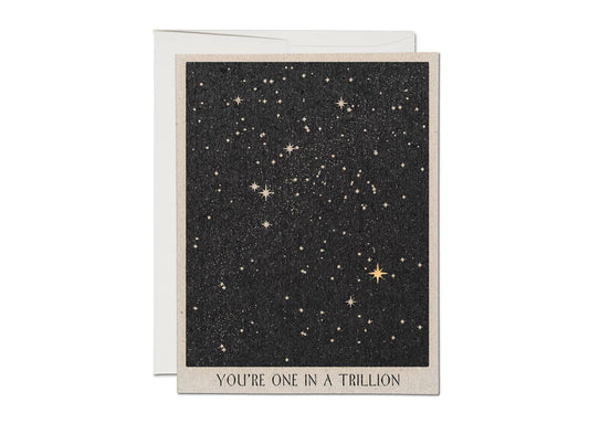 One in a Trillion friendship greeting card