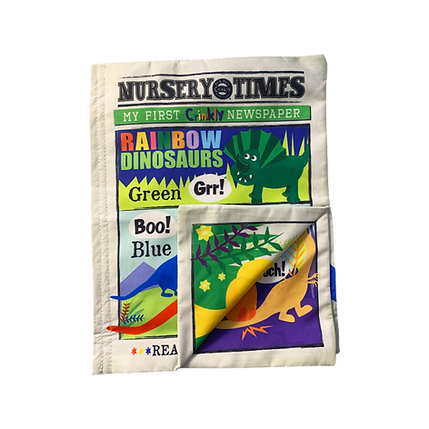 Crinkly Newspaper - Rainbow Dinosaurs