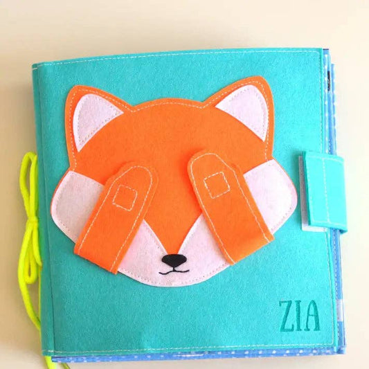 HANDMADE BUSY BOOKS FOR TODDLERS -FOX QUIET BOOK FOR KIDS