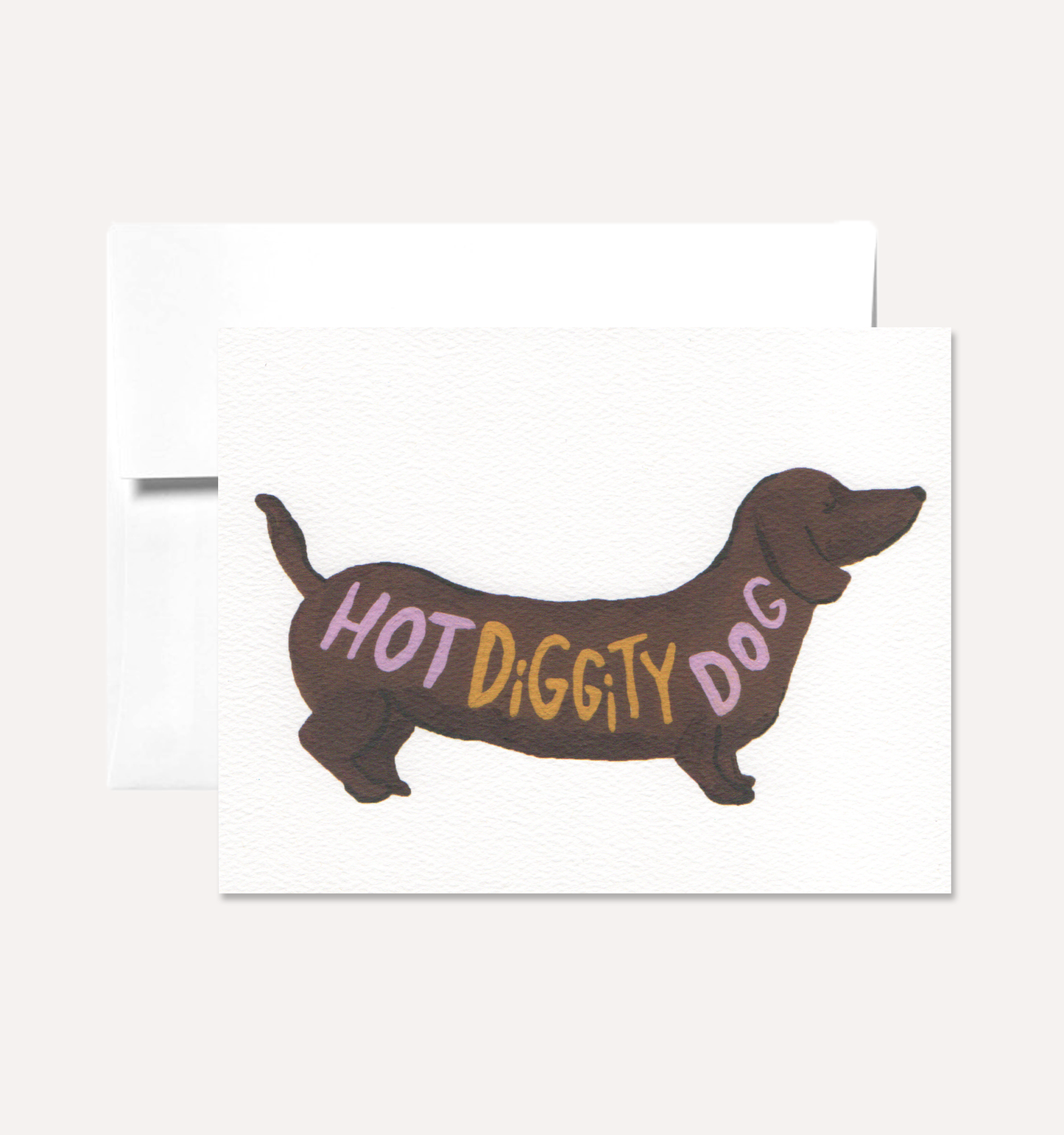 Hot Diggity Dog Greeting Card