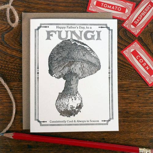 Vintage Fungi Seed Pack Card
