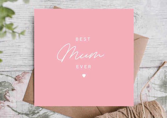 Best Mom Mother's Day Card