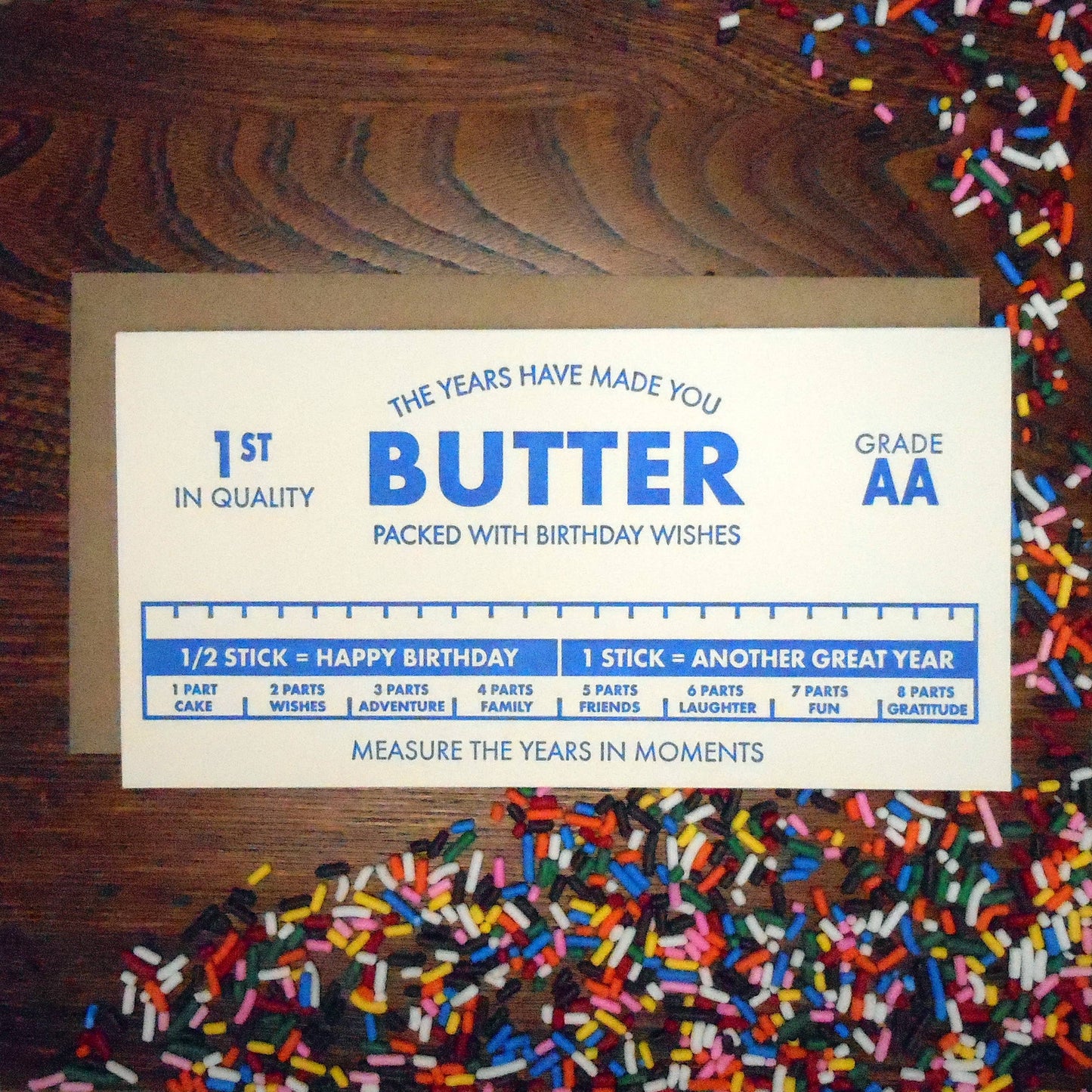 the years have made you butter Card