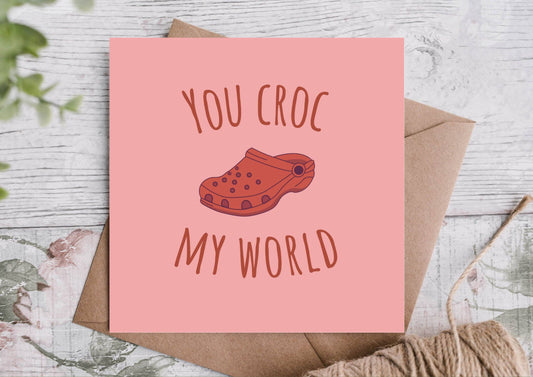 Funny Crocs Valentines Card