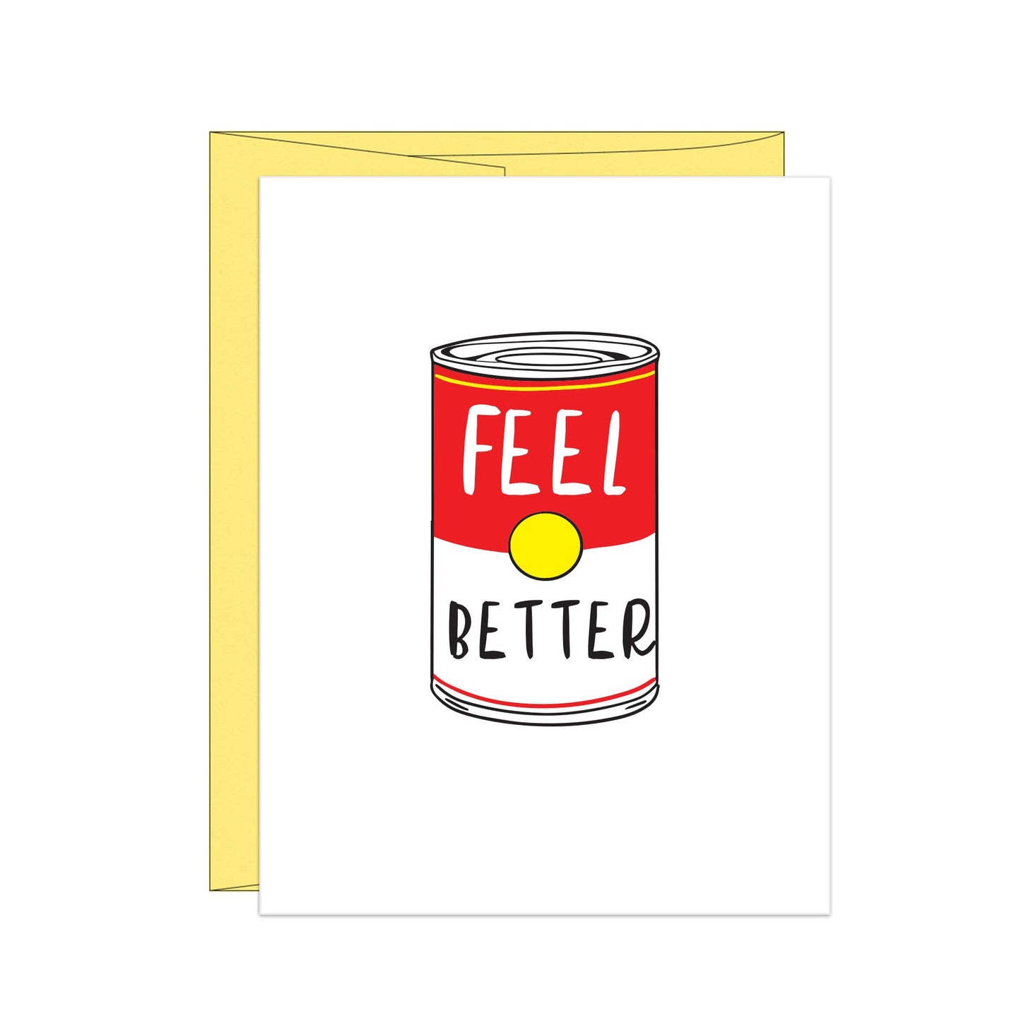 Feel Better Soup Letterpress Card