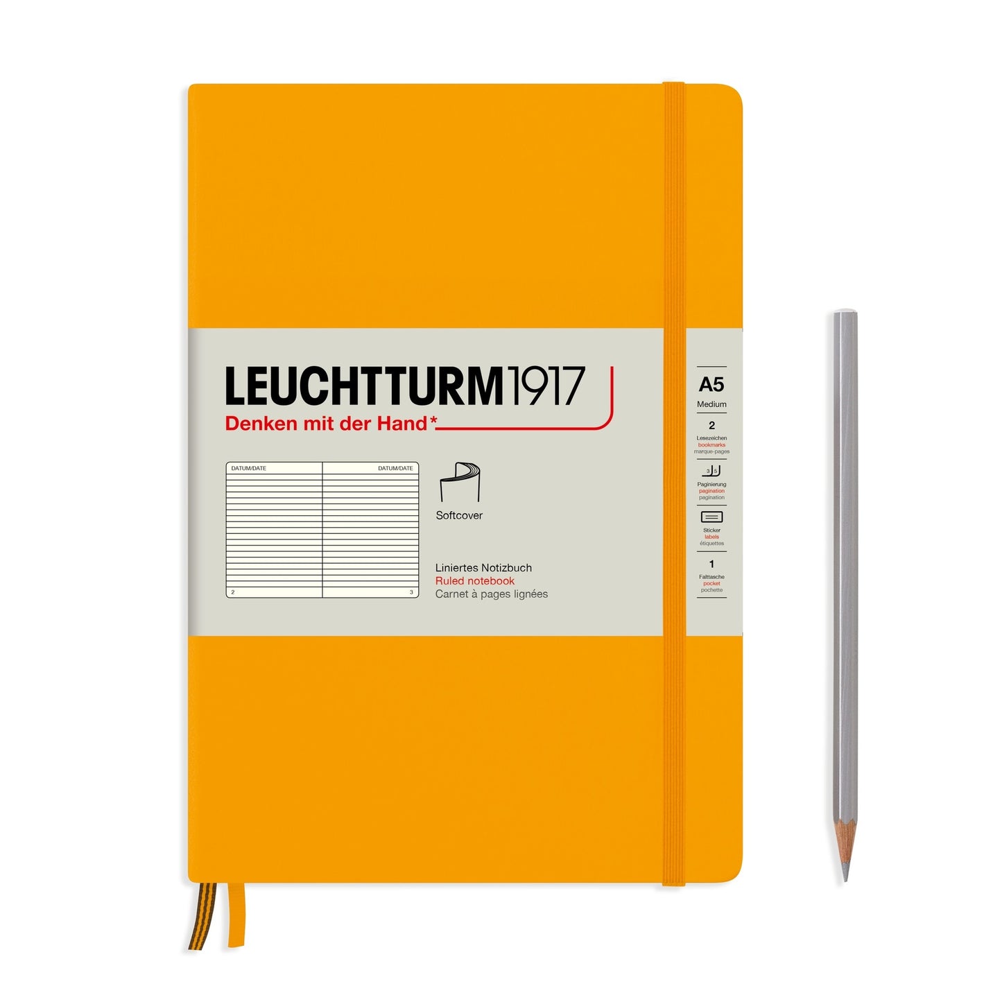 Notebook Softcover Medium (A5) - 123 Pages - Ruled