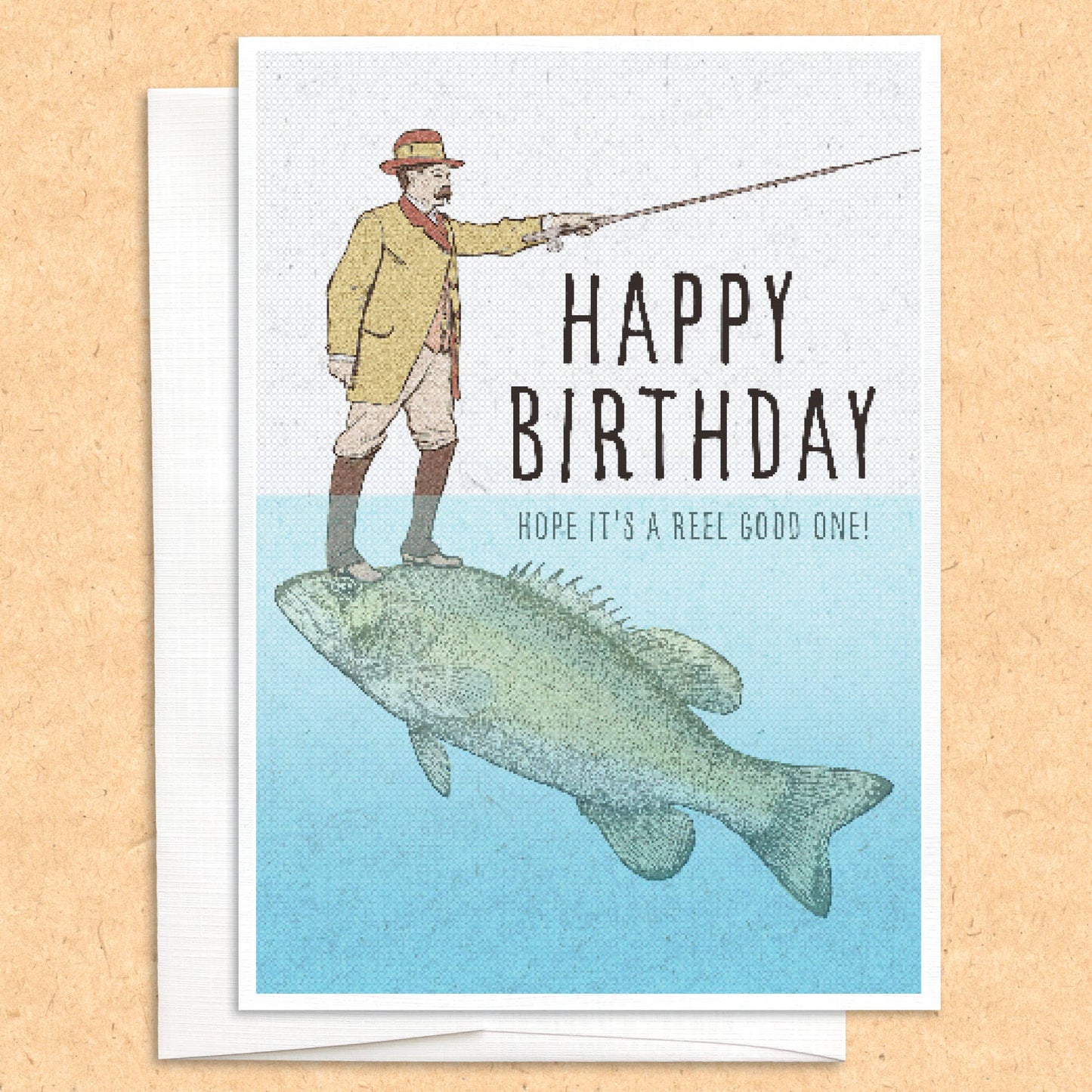 Fishing Birthday funny greeting card