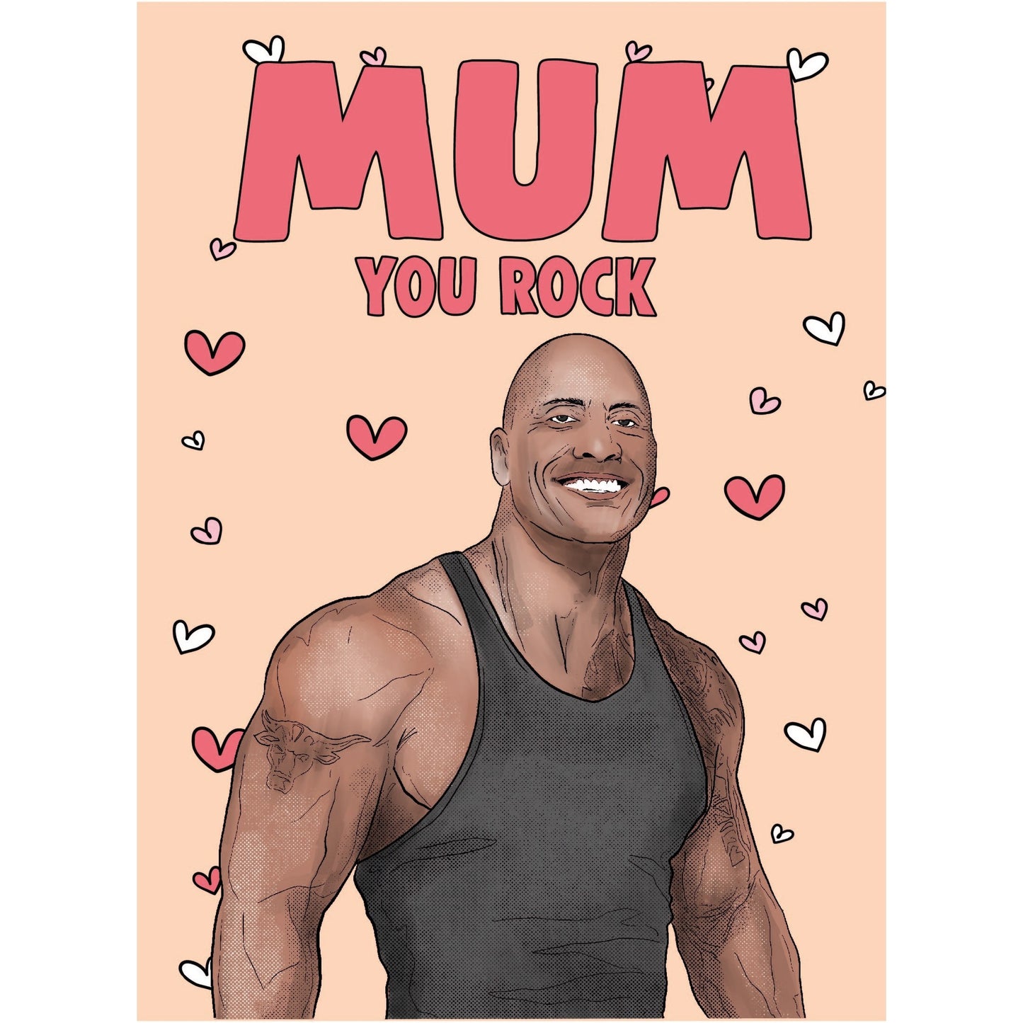 Mother's day card The Rock For Mum