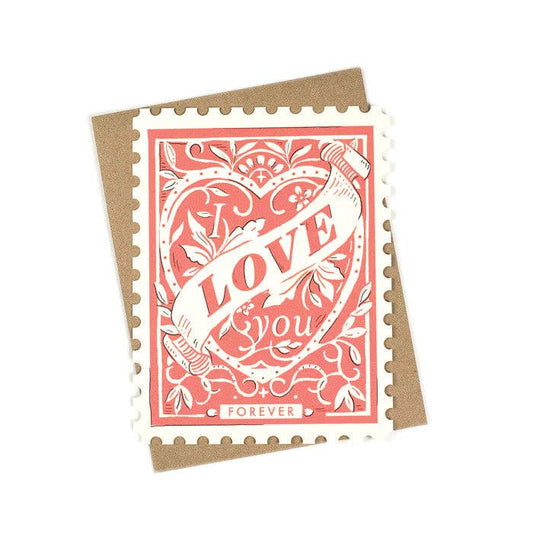 I Love You Forever Stamp Card