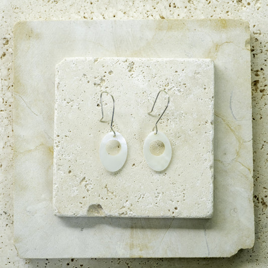 Oval Shell Earring by Tamara Tsurkan