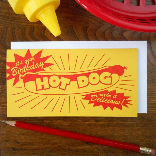 Birthday Hotdog Card