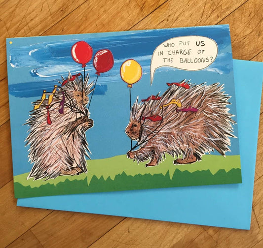 Porcupine Birthday Card