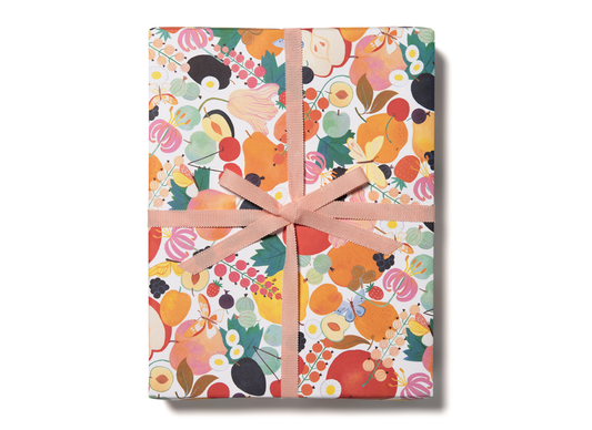 Fruits and Florals wrapping paper rolls